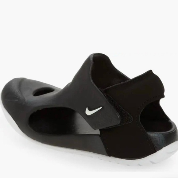 NIKE Sunray Protect 3 Sandals Black / White Kids Toddlers Size 9C - Picture 5 of 7